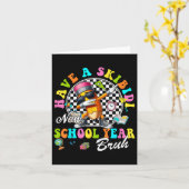 Groovyはスキビディの新学年を持っているBruh Pencil カード (黄色い花)