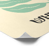 Groovyひまわりの花「開花(あなたは植え付け)」 ポスター (角)