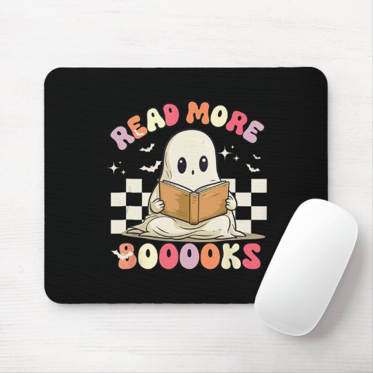 Groovyもっと読の本かわいい幽霊ブーハロおもしろいー マウスパッド (マウス)