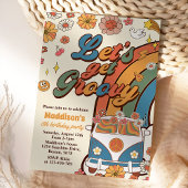 Groovyを取得しようレトロレインボー6th誕生日 招待状