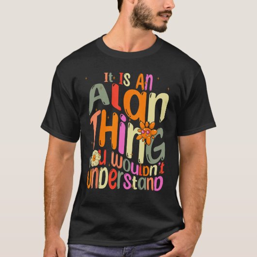 Groovyを理解できないアランのものだ Tシャツ (正面)