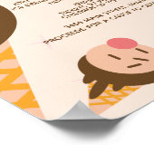 Groovyアイスクリームコーンソーシャルフライヤー ポスター (角)