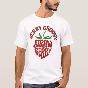 Groovyイチゴレトロ70sビベス Tシャツ