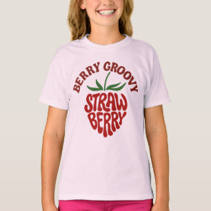 Groovyイチゴレトロ70sビベス Tシャツ
