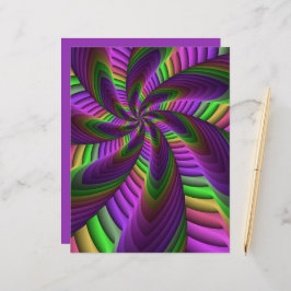 Groovyエネルギッシュカラフルなネオンフラクタルパターン