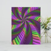 Groovyエネルギッシュカラフルなネオンフラクタルパターン (スタンド正面)