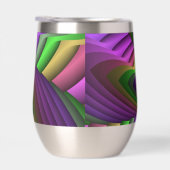 Groovyエネルギッシュカラフルなネオンフラクタルパターン (右面)