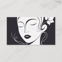 Groovyエレガントフローラモダン-トレンディー両面 名刺