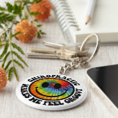 Groovyカイロプラクティックキーチェーン キーホルダー (側面)