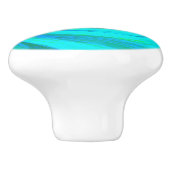 Groovyカッコいい抽象芸術アクアリキッドアートスワール セラミックノブ (側面)