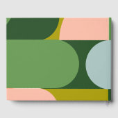 Groovyカラフルレトロアーはっきりしたチ抽象芸術結婚の ゲストブック (裏面)