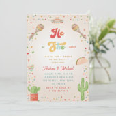 Groovyカラフル Fiesta HeまたはShe-esta Mexican 招待状 (スタンド正面)