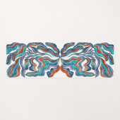 Groovyカラフル Waterカラー ヨガマット (正面(横))