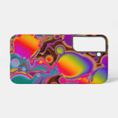 Groovyカラーバースト Samsung Galaxyケース (裏面横)