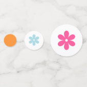 Groovyガールパワーベビーシャワー紙吹雪 コンフェッティ (裏面)