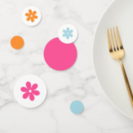 Groovyガールパワーベビーシャワー紙吹雪 コンフェッティ