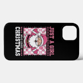 Groovyクリスマスを愛する女の子サンタクリスマス Case-Mate iPhoneケース (裏面 (横))