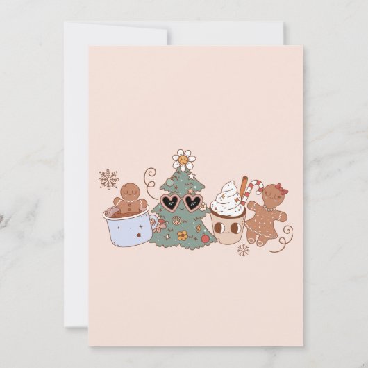 Groovyクリスマスオハイズパーティー何おもしろい 招待状 (裏面)