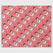 Groovyクリスマスラッピング紙 ラッピングペーパー (フラット)