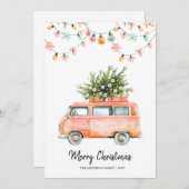 Groovyクリスマス70sクリスマスカード シーズンカード (正面/裏面)