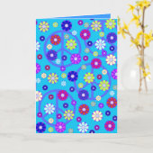 GROOVYグリーティングカード – カスタマイズ可能 – 花 カード (黄色い花)