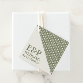 Groovyグリーンレトロ70結婚s フェイバータグ