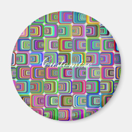 Groovyサイケデリック hippie-スタイルサンダー_Cove マグネット (正面)