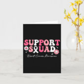 Groovyサポートスクワッド乳がん認識度白 カード (黄色い花)