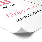 Groovyサンシャインレインボー誕生日マイルストーンポスター ポスター (角)