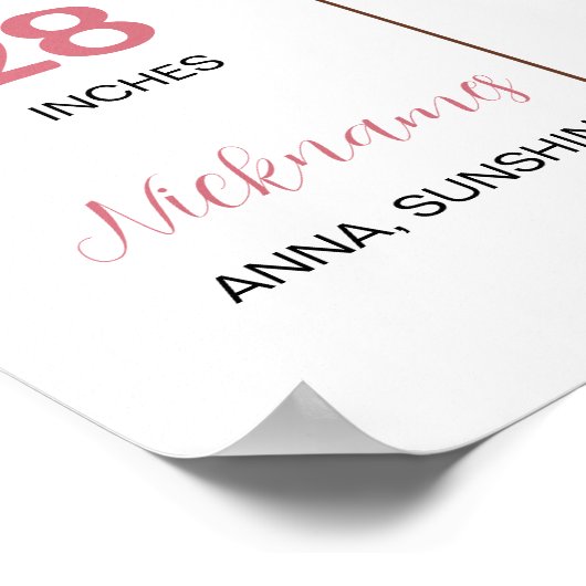 Groovyサンシャインレインボー誕生日マイルストーンポスター ポスター (角)