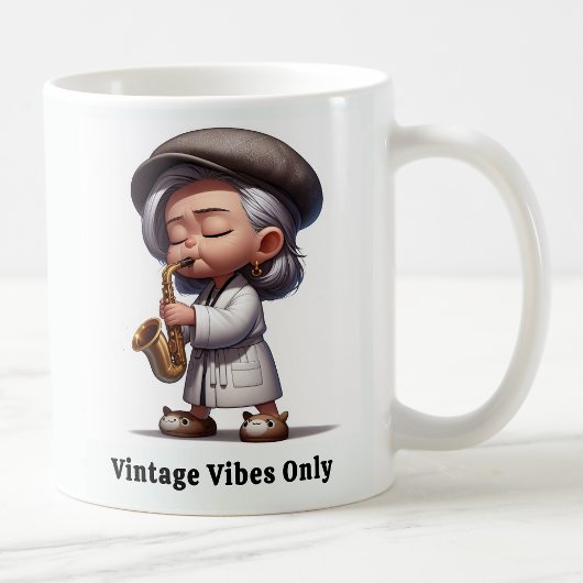 Groovyシニアの音楽レジェンズ コーヒーマグカップ