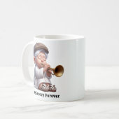 Groovyシニアの音楽レジェンズ コーヒーマグカップ (正面左)