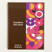 Groovyジオメトリプランナー: DIY パーソナライズされた Your プランナー手帳 (正面)