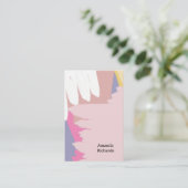 Groovyスタイルの背景を持つ名刺 名刺 (スタンド正面)