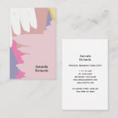 Groovyスタイルの背景を持つ名刺 名刺 (正面/裏面)