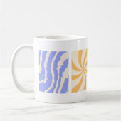 GroovyスタイルのHippie 70sポスター コーヒーマグカップ (左)