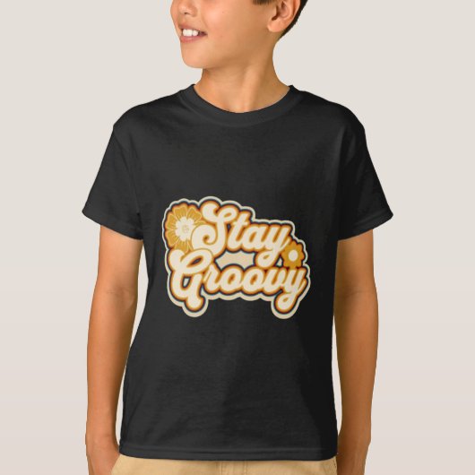 Groovyステッカー Tシャツ (正面)