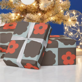 Groovyチガーリーェッカーボード、Y2Kラッピング ラッピングペーパー