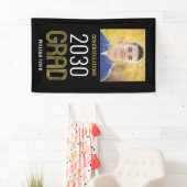 Groovyチャーム編集可能カラー卒業バナー 横断幕 (インサイチュ)