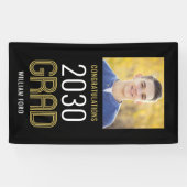 Groovyチャーム編集可能カラー卒業バナー 横断幕 (横)