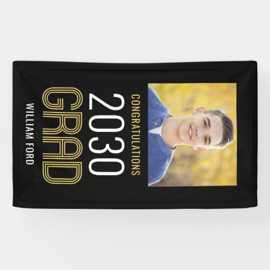 Groovyチャーム編集可能カラー卒業バナー 横断幕 (横)