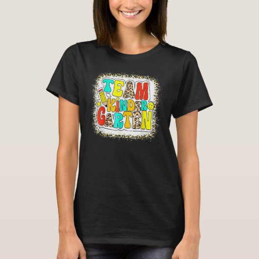 Groovyチーム幼稚園ヒョウ新学期テ Tシャツ (正面)
