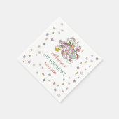 Groovyディスコボールクリスマスバースデーパーティナプキンス スタンダードカクテルナプキン (角)