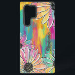 Groovyデイジードリーム – パインタリーハンドドローフローラ samsung galaxy s22 ultraケース<br><div class="desc">Groovyデイジードリーム電話ケース。エレキブルー、ピンク鮮やか、オレンジとイエローのレトロなデイジーを手で描いたこのレトロなフローラデザインを使って、あなたの携帯電話を際立たせなさいインスパイア。このよくはしゃぐパタアートーンはボホとヴィンテージのバイブを混ぜ合わせサイケデリックて、カラフルと美学の組み合わせを愛する人に最適お洒落である。ボホ、70年代、フローラデザインの愛好家にファンキー最適。個人用touchの名前の追加オリジナルのアートワークハンドはMelanie Garber (@melanie4816_art)によって描かれる</div>