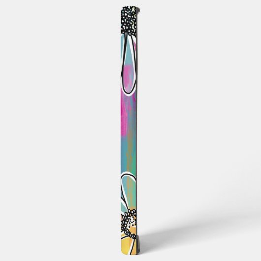 Groovyデイジードリーム – パインタリーハンドドローフローラ samsung galaxyケース (左側面)