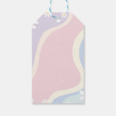 Groovyデイジー誕生日サンキューラベル ギフトタグ (裏面)