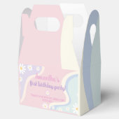 Groovyデイジー誕生日パーティーの好意ボックス フェイバーボックス (オープン)