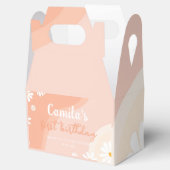 Groovyデイジー誕生日パーティーの好意ボックス フェイバーボックス (オープン)