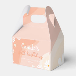 Groovyデイジー誕生日パーティーの好意ボックス フェイバーボックス