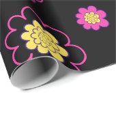 Groovyデイジー。 ラッピングペーパー (ロールコーナー)